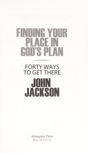 Finding your place in God's plan