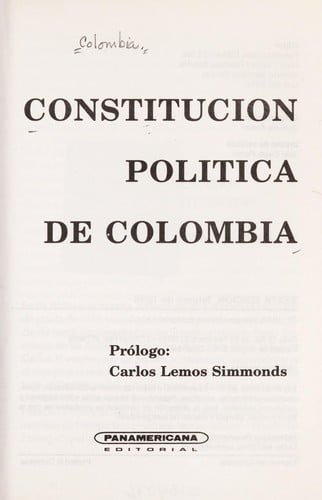 Constitucio n poli tica de Colombia