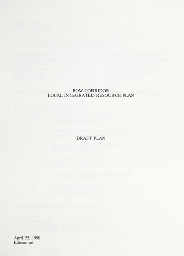 Bow corridor local integrated resource plan