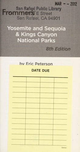 Frommer's Yosemite and Sequoia & Kings Canyon National Parks