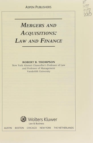 Mergers and acquisitions