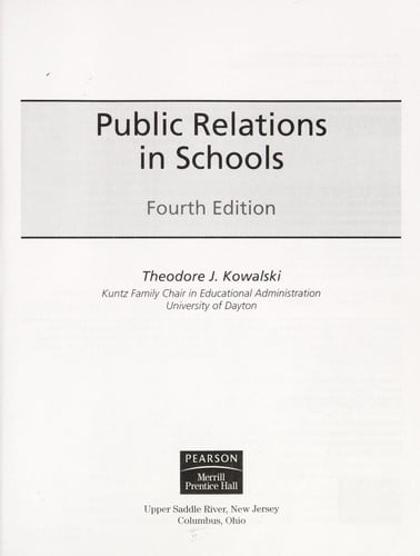 Public relations in schools