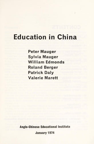 Education in China