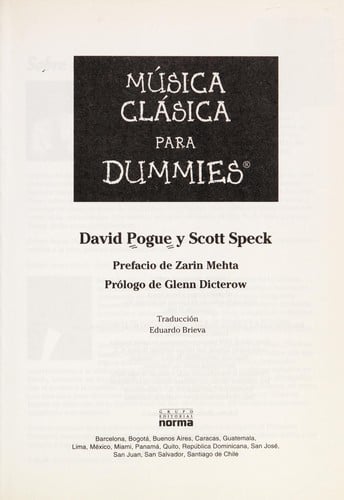 Música clásica para Dummies