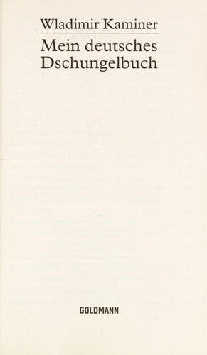 Mein deutsches Dschungelbuch