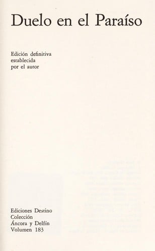 Duelo en el paraíso