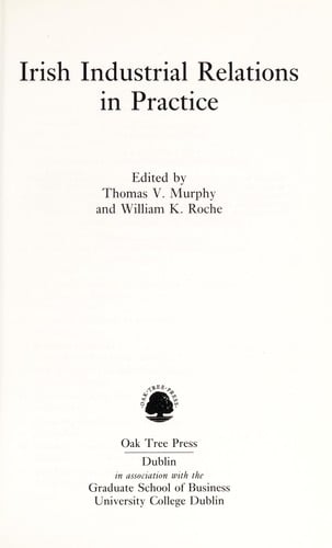 Irish industrial relations in practice