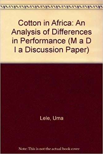 Cotton in Africa : an analysis of differences in performance