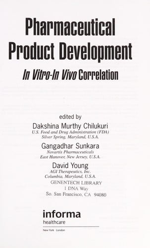 Pharmaceutical product development