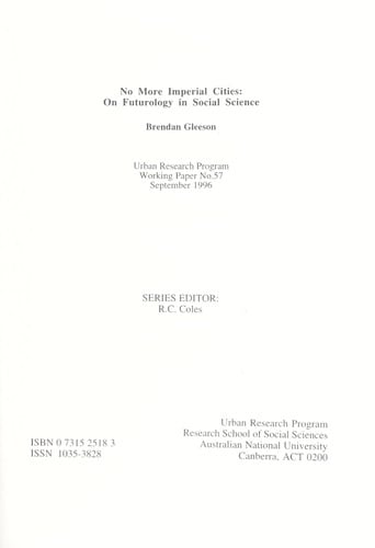 No more imperial cities