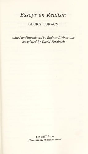 open statments Essays on realism