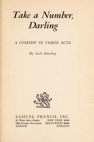 Take a number, darling