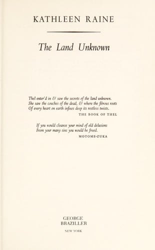 The land unknown