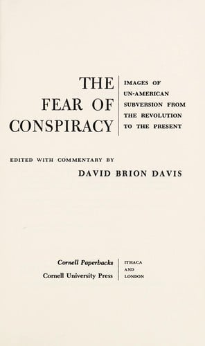 The fear of conspiracy