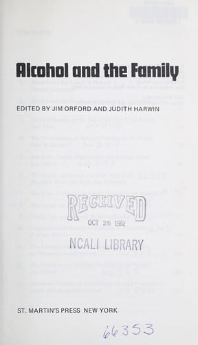 Alcohol and the family