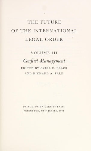 The Future of the international legal order