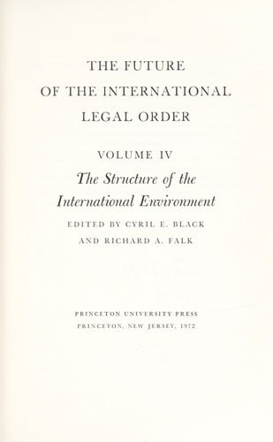 The Future of the international legal order