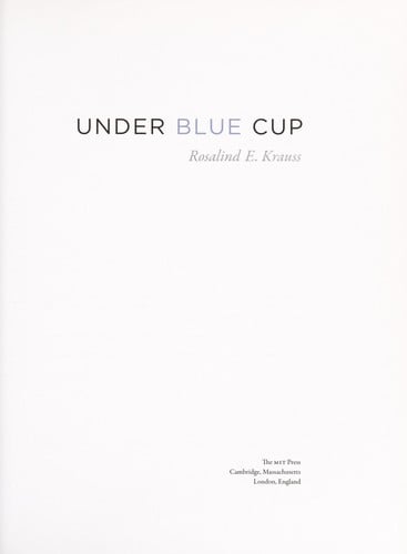 Under blue cup