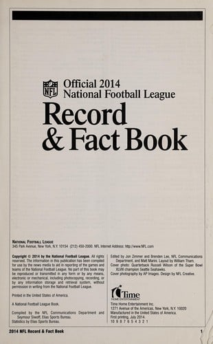 Official 2014 National Football League record & fact book