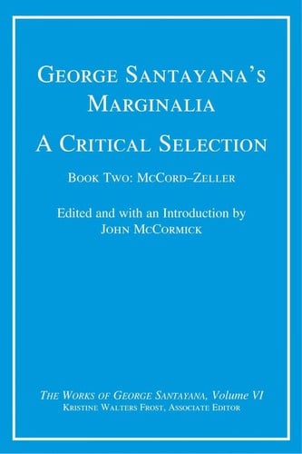 George Santayana's marginalia