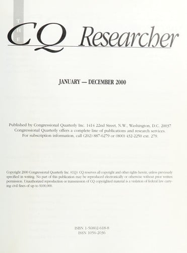 The CQ researcher