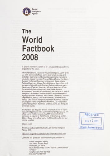 The World factbook 2008