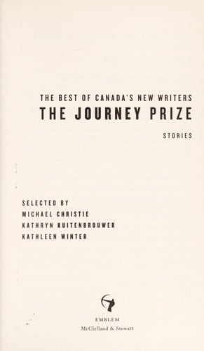 The Journey Prize Stories 24