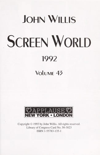 Screen world, 1992