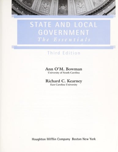 State and local government