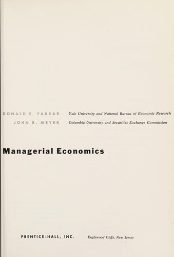 Managerial economics