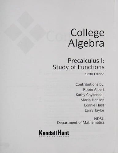 College algebra