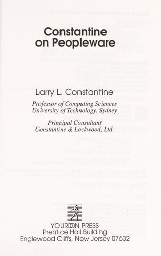 Constantine on Peopleware
