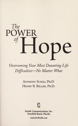 The power of hope