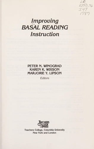 Improving basal reading instruction