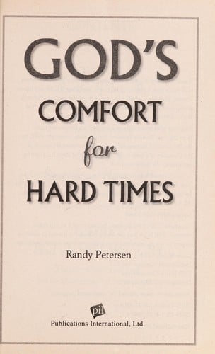 God's comfort for hard times