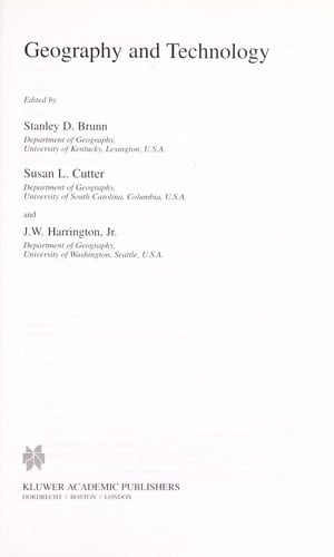 Geography and technology