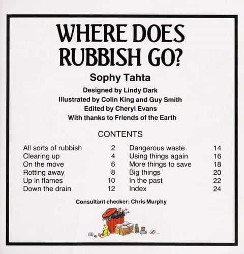 Where Does Rubbish Go? (Starting Point Science)