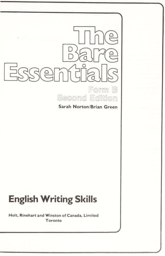 The bare essentials