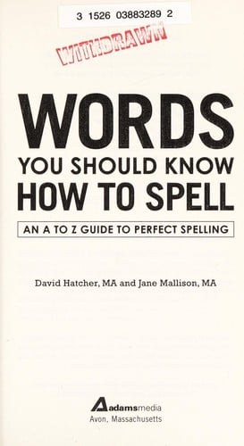 Words you should know how to spell