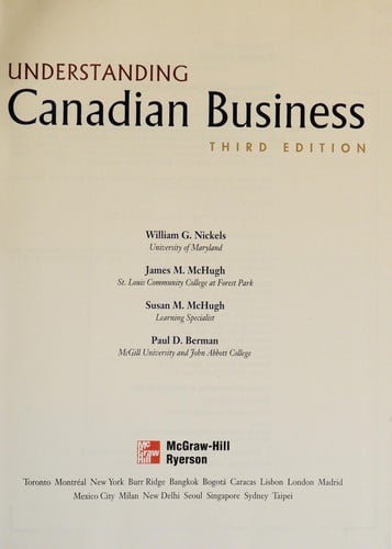 Understanding Canadian business