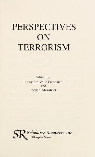 Perspectives on terrorism
