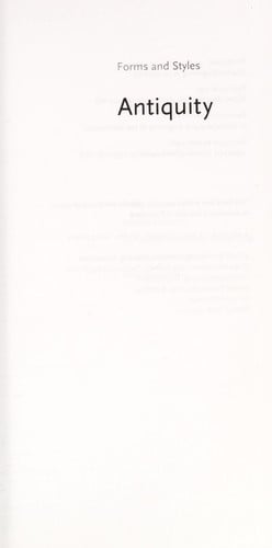 Forms and Styles Antiquity