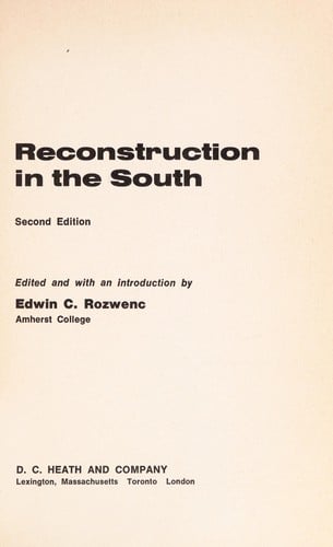 Reconstruction in the South