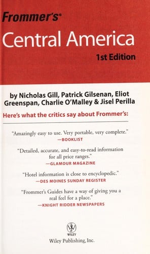 Frommer's Central America