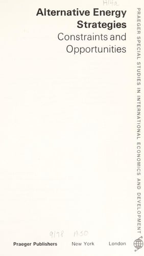 Alternative energy strategies