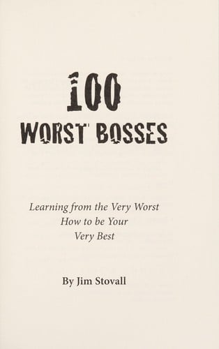 100 worst bosses