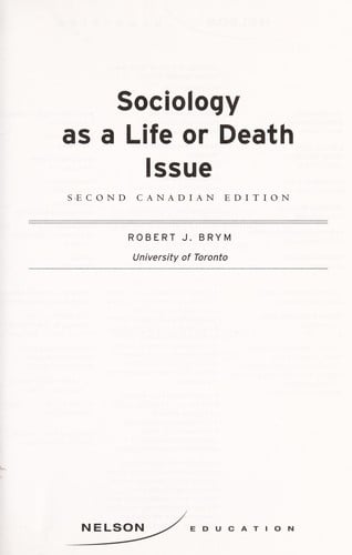 Sociology as a life or death issue