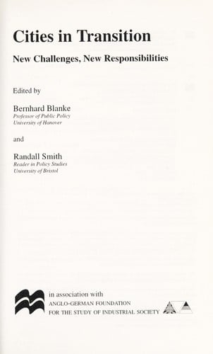 Cities in transition