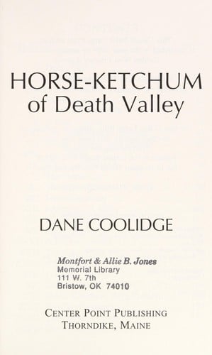Horse-Ketchum of Death Valley