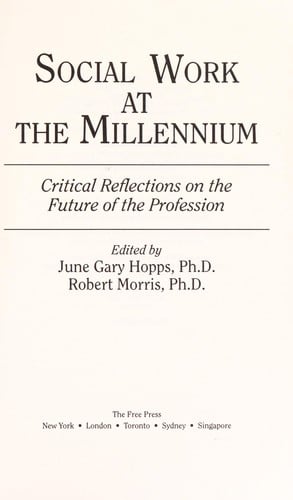 Social work at the millennium